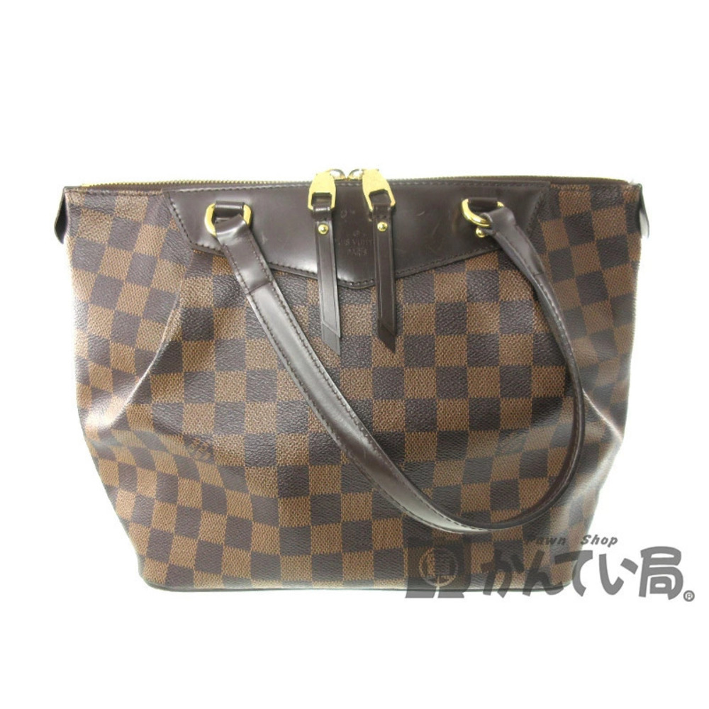 LOUIS VUITTON Westminster Tote Bag Damier Canvas Ebene Brown